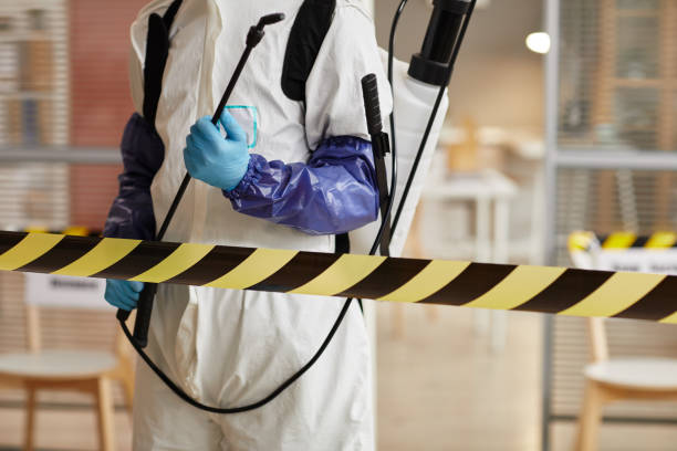 Professional Sewage Cleanup technician working in Keasbey, NJ